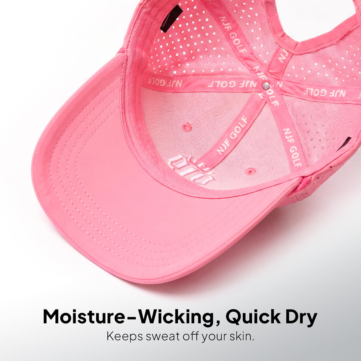 Women’s MultiStyle Flexx Performance Hat – Light Pink - NJF Golf™