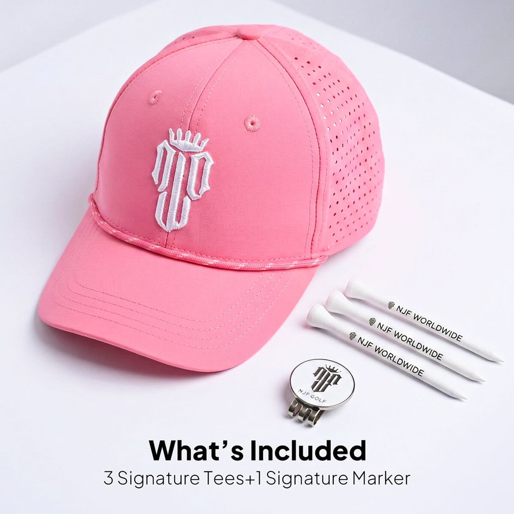 Women’s MultiStyle Flexx Performance Hat – Light Pink - NJF Golf™