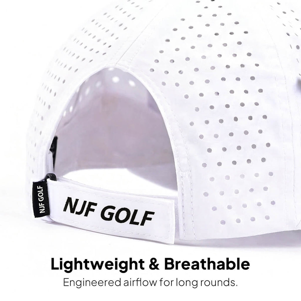 Women’s MultiStyle Flexx Performance Hat – White - NJF Golf™