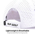 Women’s MultiStyle Flexx Performance Hat – White - NJF Golf™