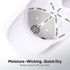 Women’s MultiStyle Flexx Performance Hat – White - NJF Golf™