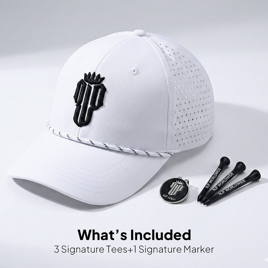 Women’s MultiStyle Flexx Performance Hat – White - NJF Golf™