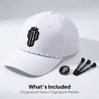 Women’s MultiStyle Flexx Performance Hat – White - NJF Golf™