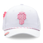 Women’s MultiStyle Flexx Performance Hat – White/Pink - NJF Golf™